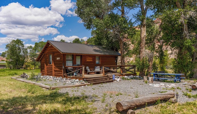 Charming riverfront 2-bedroom cabin in enchanting Dubois with WiFi in Dubois