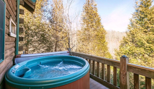 Kitty's Cabin: HotTub, Lake, Waterfalls, Mountain Views, King Bed. in Old Fort
