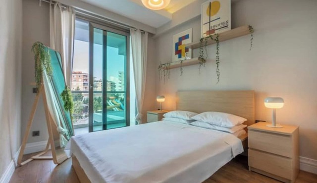Maxihomes 1BR Stay in Sirius Town – Free Pool, Spa & Fitness in Antalya