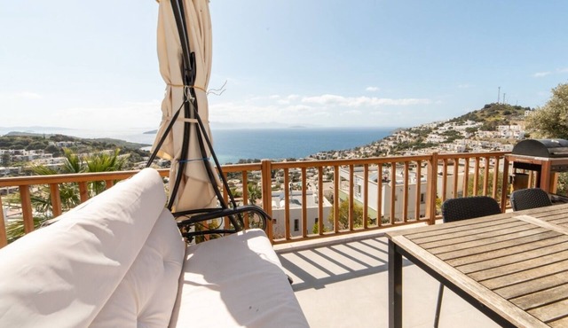 Myndos Villa with a staggering sunset view in Bodrum