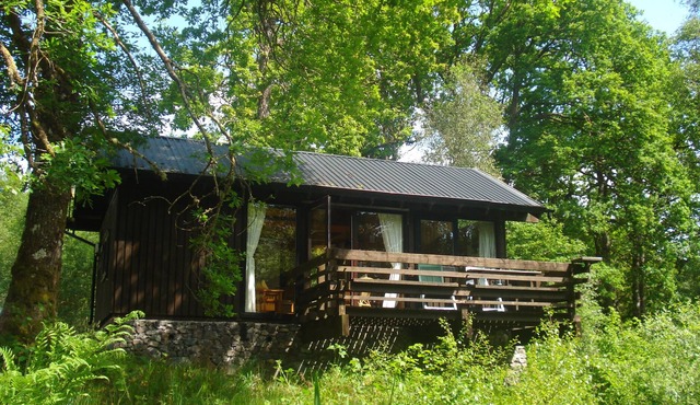 Strae is a Charming Log Cabin, Deep in the Forest, by a Babbling Burn. in Oban