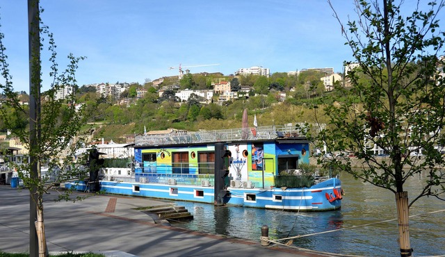 Studio barge, Le Carré, unusual, heart of Lyon, calm, pleasant, old Lyon, in Lyon