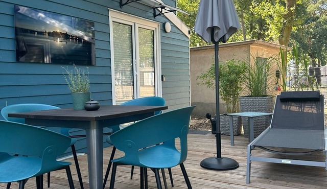 Tiny Home 'Tiny House Nr 2' with private terrace, Wi-Fi and air conditioning in Schwielowsee
