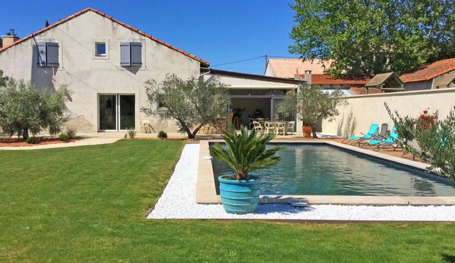 Vacation rental house pool LES VIGNERES LS2-338 in Cavaillon