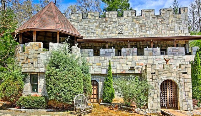 Whimsical Castle Rental for Unique Getaway in Blue Ridge Mountains, North Carolina in Murphy